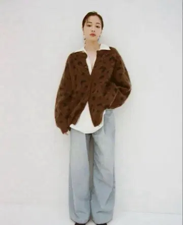 SuzuHirose x CLANE 턱 와이드 데님 팬츠 0