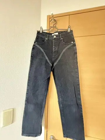 the Virgins 블랙 데님 팬츠
