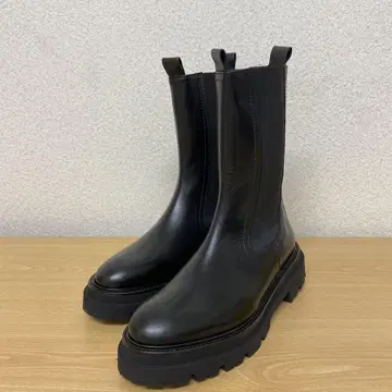 가죽 부츠 블랙 36 이탈리아제