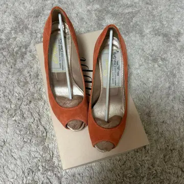 PIPPICHIP 셔벗 오렌지 오픈토 펌프스