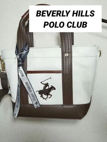 BEVERLY HILLS POLO CLUB PU 가죽 토트백 SS 사이즈