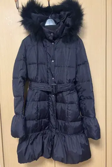 여성용 다운 코트 보라색 체크 무늬