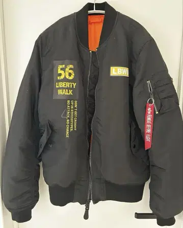 리버티 워크 ALPHA INDUSTRIES MA-1 블루종 블랙
