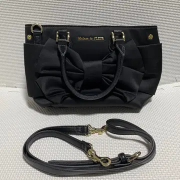 Maison de FLEUR 블랙 숄더백