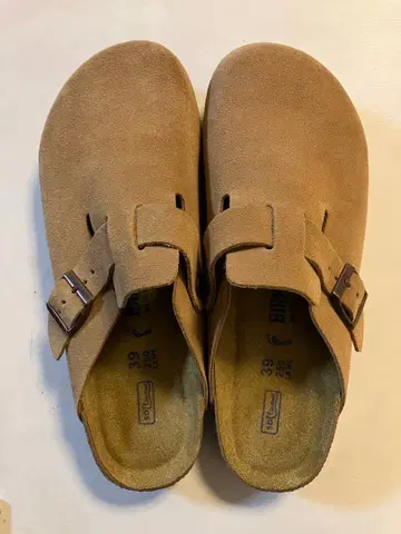 새상품급 BIRKENSTOCK Boston BS 39 브라운 25cm