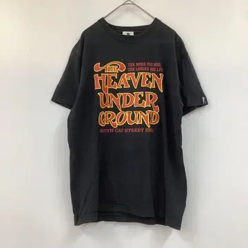 Heaven under ground 반팔 T셔츠 프린트T 영문 로고