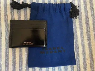 ISABEL MARANT 블랙 가죽 카드 케이스