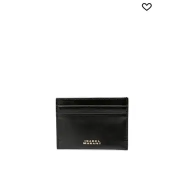 ISABEL MARANT 블랙 가죽 카드 케이스