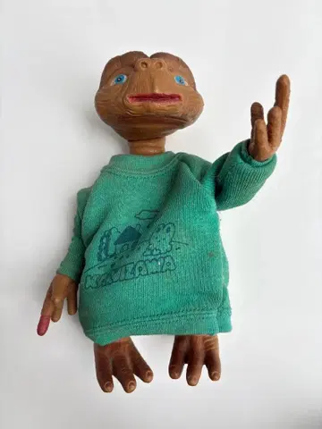 [ 빈티지 ] E.T. 피규어 그린 스웨터