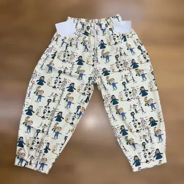 ACROSS 컬러 아트 사루엘 팬츠