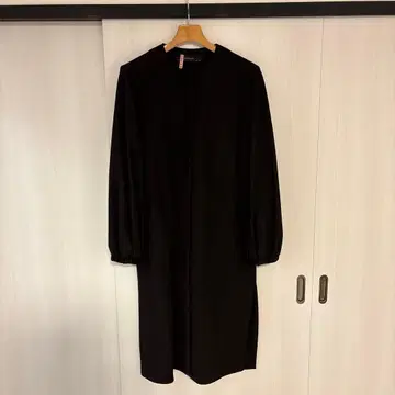 ZARA BASIC S 사이즈 블랙 스웨이드풍 롱 코트