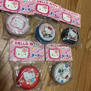 레트로 헬로키티 요요 양철 5개