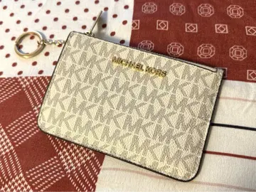 MICHAEL KORS 코인 케이스 베이지 키링 포함