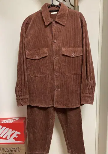 GU 셋업 브라운 코듀로이