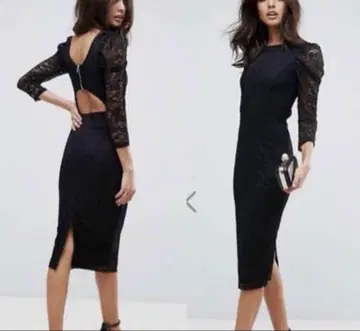 ASOS 레이스 펜슬 드레스