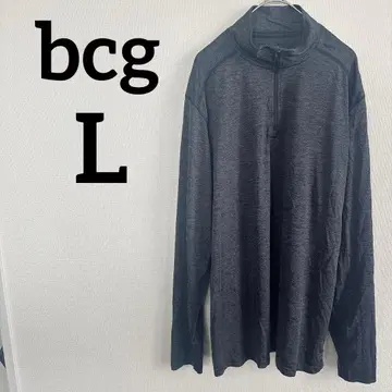 하나뿐인 bcg 하프 지퍼 긴팔 티셔츠 [ L ] 다크 그레이
