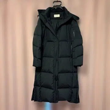 여성용 롱 다운 벤치 코트