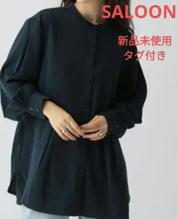 SALOON 살룬 택 포함 미사용 새상품 백턱 블라우스