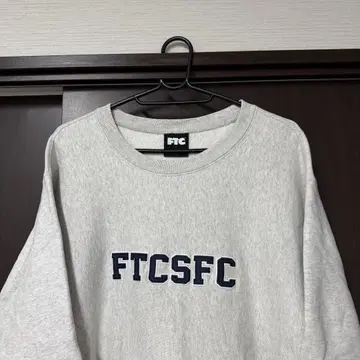FTC FTCSFC 로고 크루넥 맨투맨 그레이