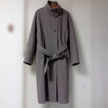 LOWRYS FARM 벨트 롱 코트 브라운
