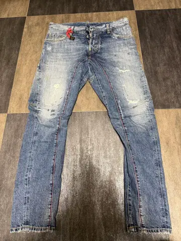 DSQUARED 2 데미지 스키니 데님 44