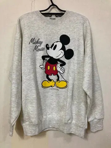 DIA CLUB 미키마우스 맨투맨 셔츠 90s 빈티지 블랙