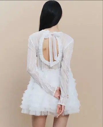 Bibiy AVELINE RIBBON TOP F 사이즈 WHITE