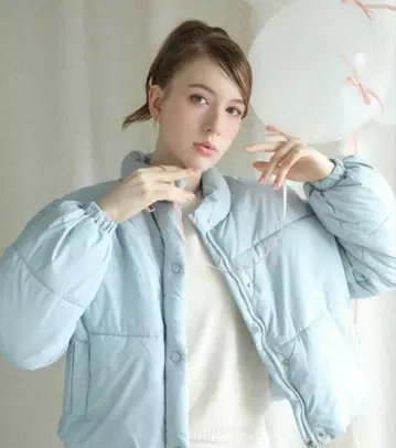[ Jasmine ] 스탠드 카라 다운 자켓 숏 기장