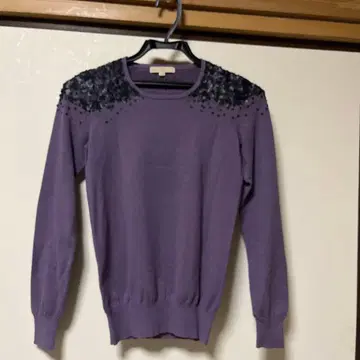 마이클코어스 스팽글 니트 보라색 사이즈 4