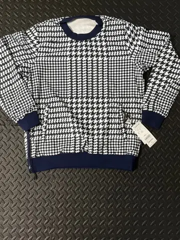 하운드 투스 패턴 자켓