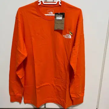 [ 미사용 새상품 ] THE NORTH FACE 오렌지 긴팔 셔츠 M