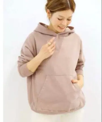 [ 새상품급 ] 두지엠 클라세 풀오버 후디 핑크 베이지