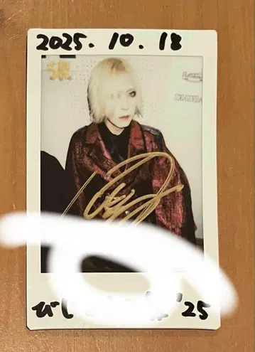 DIAURA 카이 친필 사인 폴라로이드 10/18 비진아루마츠리
