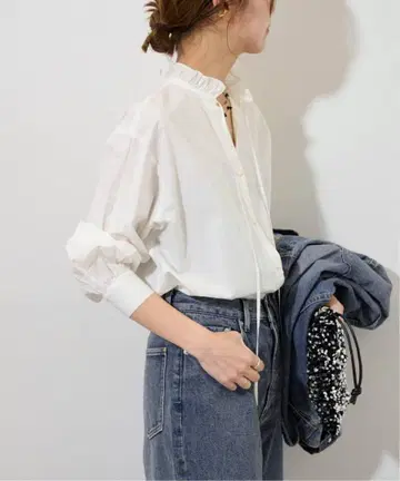 JOURNAL STANDARD relume 하이 카운트 코튼 스탠드 카라