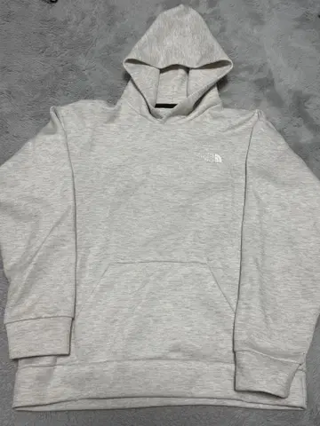 THE NORTH FACE XL 후드 부착 후드티 라이트 그레이