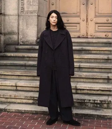 WYM SMOOTH HERRINGBONE MAXI OVER COAT