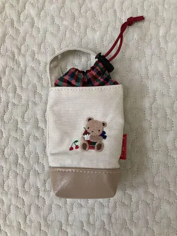 familiar 곰 자수 파우치
