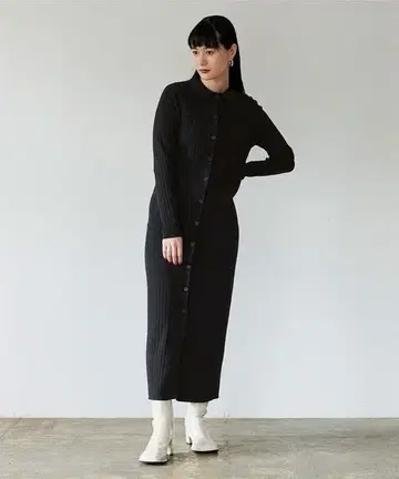 miette 카라 부착 리브 니트 원피스 M 사이즈