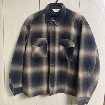 JieDa 지에다 체크 무늬 퀼팅 자켓