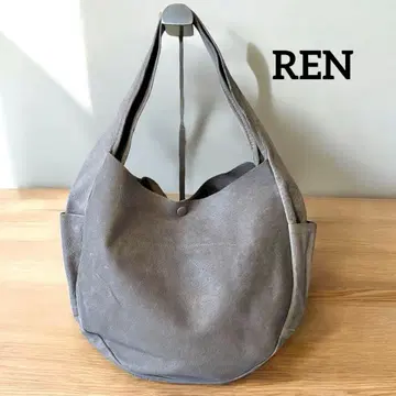 REN 렌 피그스킨 원숄더백 그레이