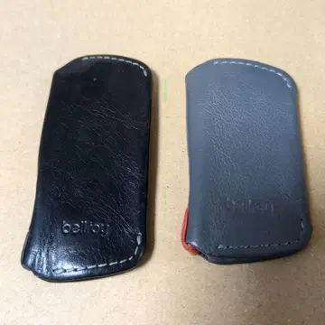 bellkay 가죽 키케이스 블랙 그레이 세트