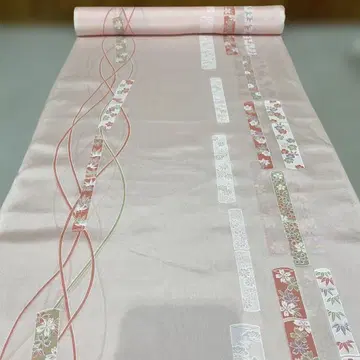 4m50cm 어깨 안감 핑크 순수 실크  100%