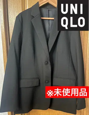 미사용 유니클로 테일러드 자켓 릴랙스핏 블랙 M
