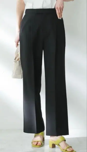 센터 프레스 스트레이트 팬츠