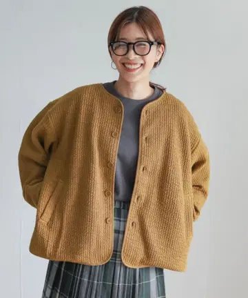 새상품급 URBAN RESEARCH DOORS 퀼트 노카라 자켓