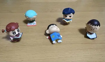 짱구는 못말려(크레용 신짱) 가챠가챠 그림책 마스코트 5개