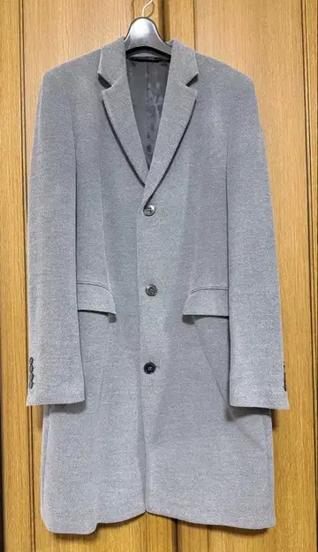 ZARA MAN 그레이 체스터 코트 L