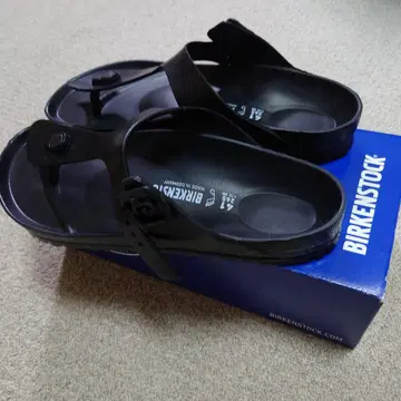 BIRKENSTOCK GIZEH EVA 블랙 샌들 41