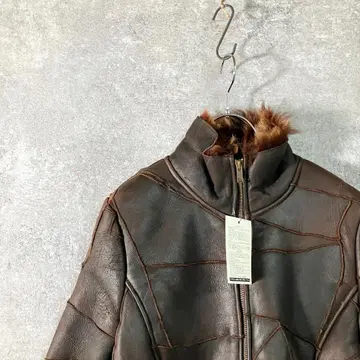 가죽 자켓 천연 가죽 무스탕 브라운 무스탕 자켓 아우터