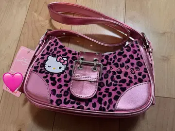 헬로키티 숄더백 핑크 레오파드 무늬